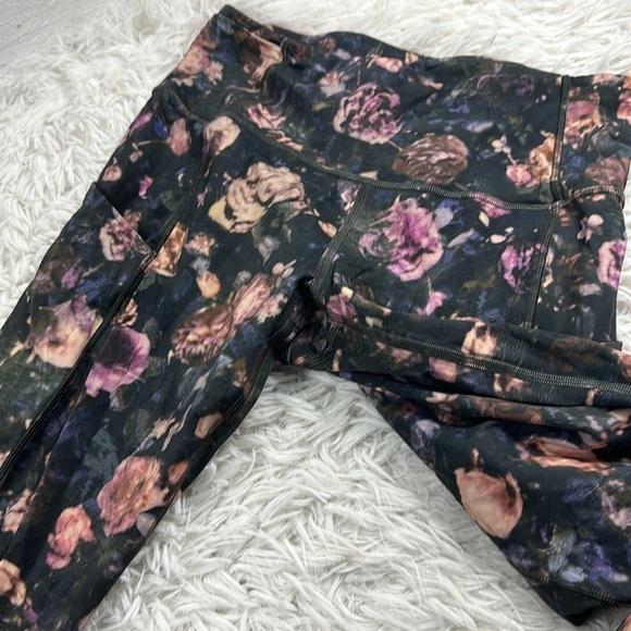 Lululemon Fast & Free Crop II Nulux 19" Peony Multi - Picture 3 of 6